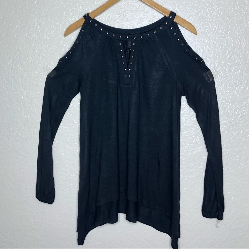 INC Cold Shoulder Blouse